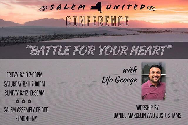 New York this weekend… if your near by come join us…will be speaking at AG Salem United Conference! Worship by Daniel Marcelin & Justus Tams. — Venue address —- 111 Waldorf Avenue, Elmont, NY 11003